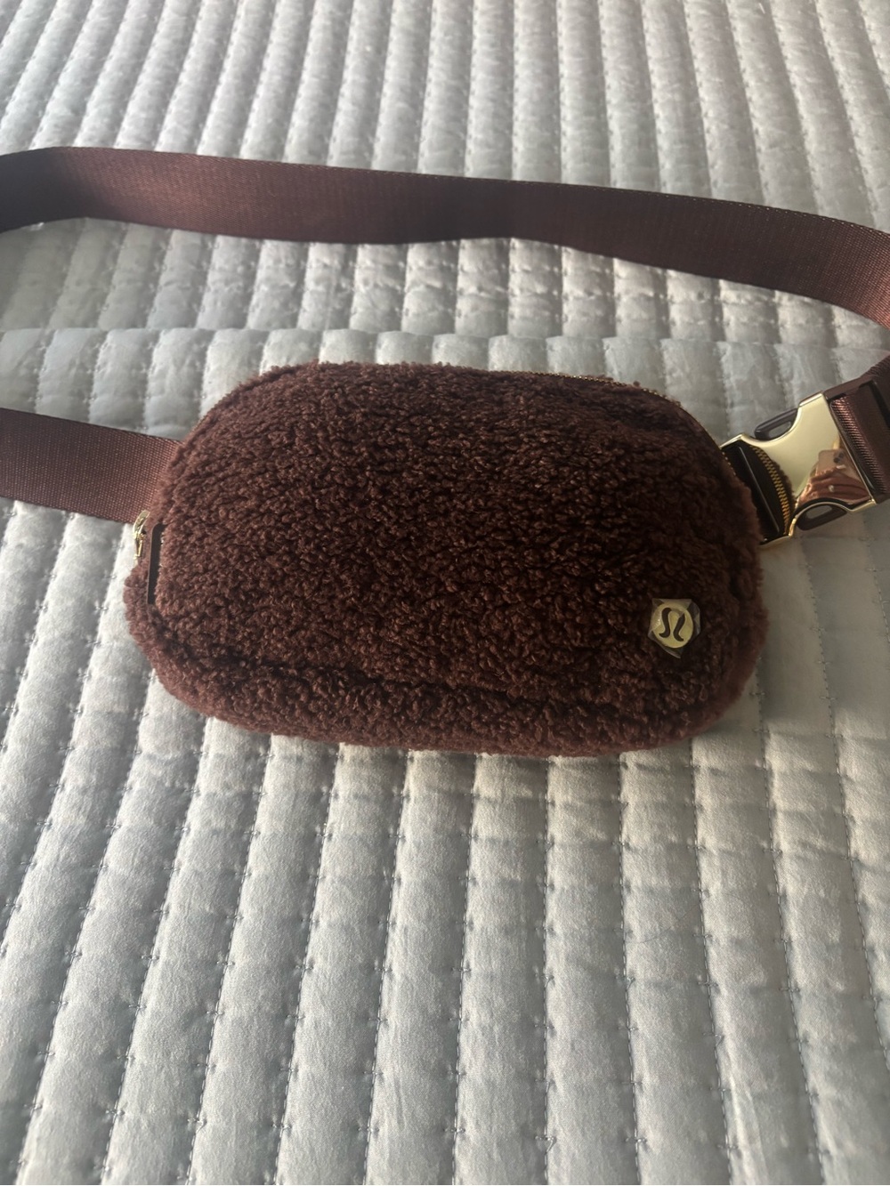 Lululemon Brown Sherpa waste of across the shoulder, athletic or casual bag